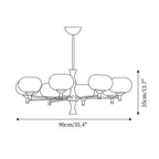 Vintage Rico Glass Chandelier — product view 7