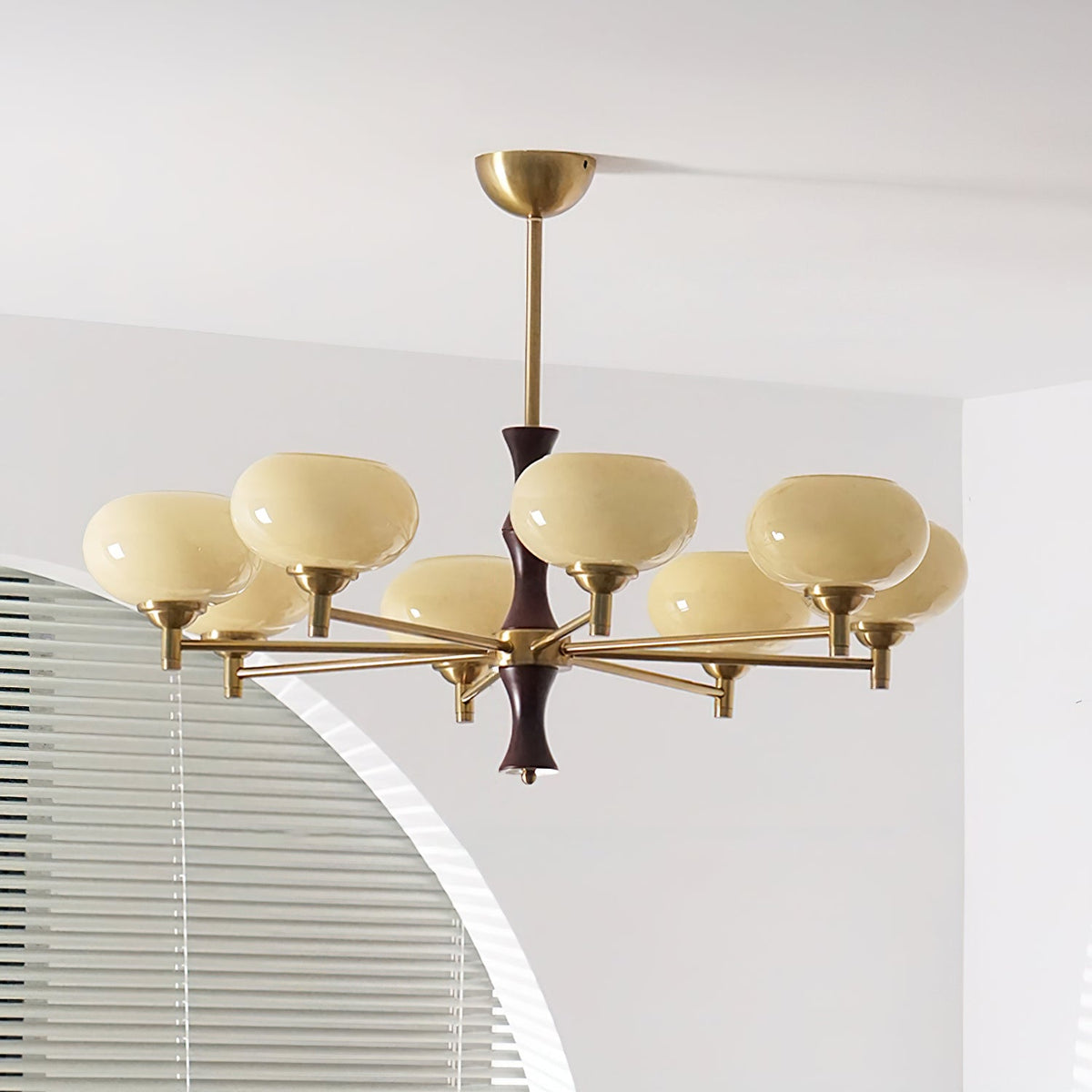 Vintage Rico Glass Chandelier — product view 8