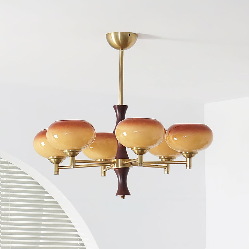Vintage Rico Glass Chandelier — product view 10