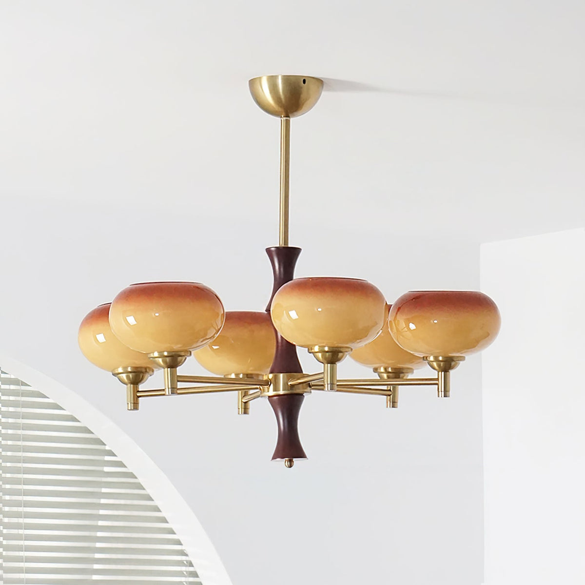 Vintage Rico Glass Chandelier — product view 10