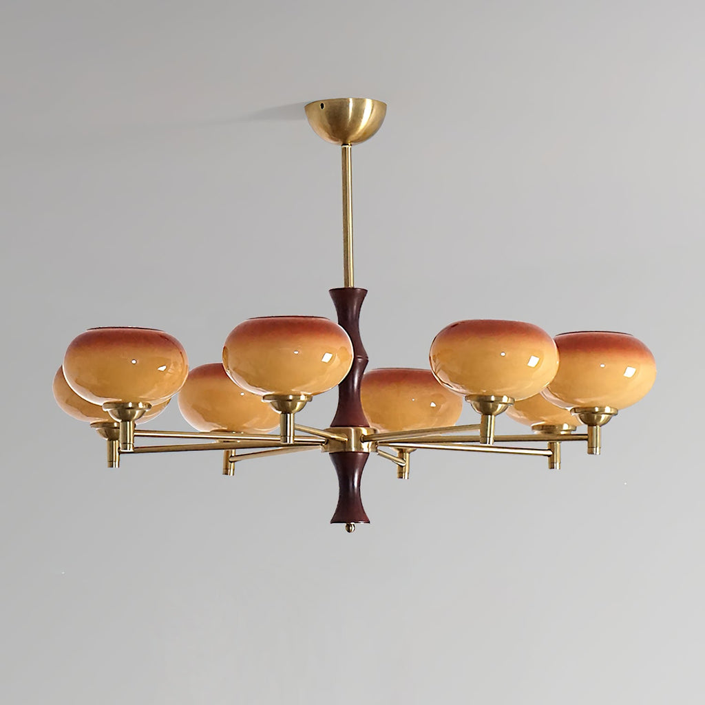 Vintage Rico Glass Chandelier — product view 12