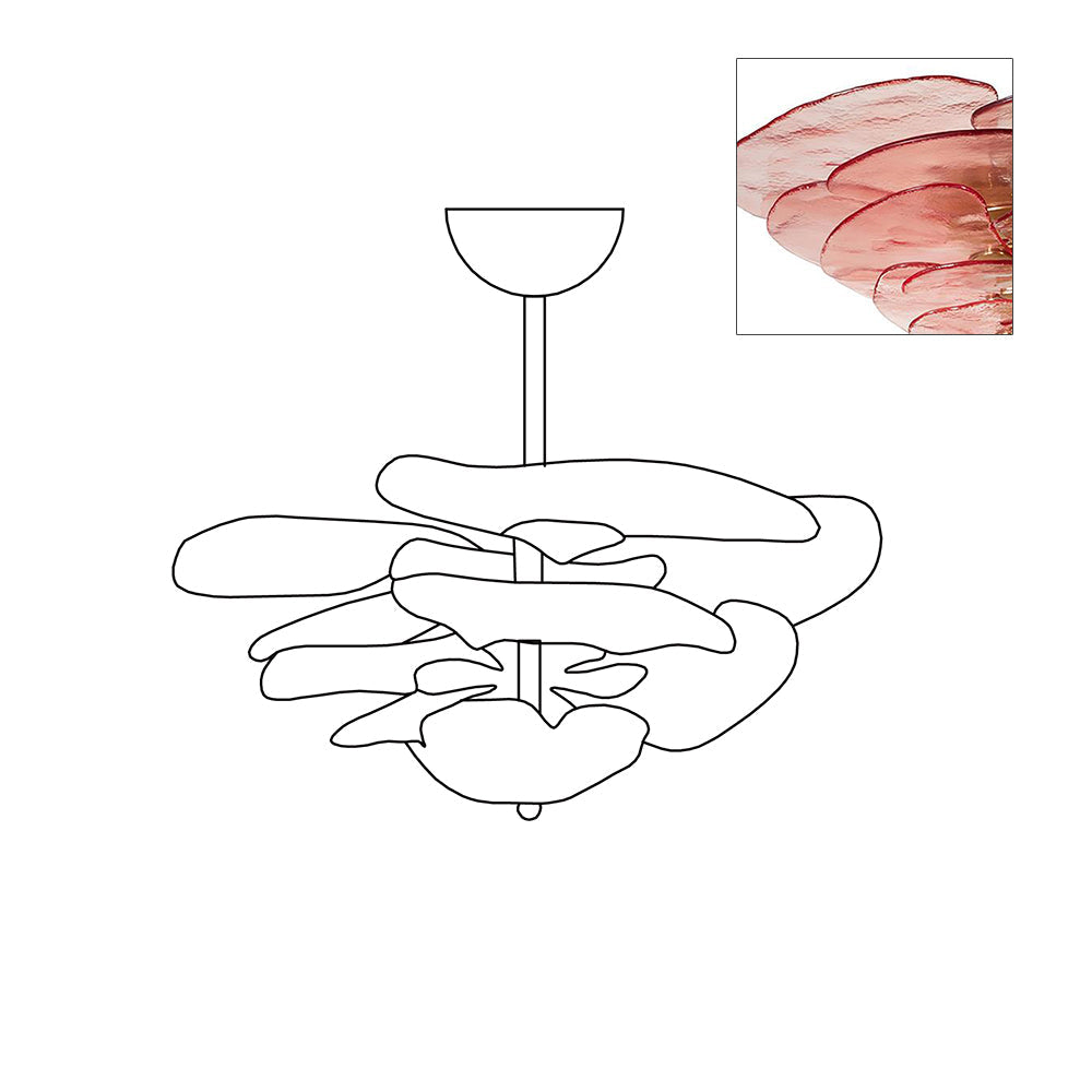 Lilypad Glass Chandelier — product view 40