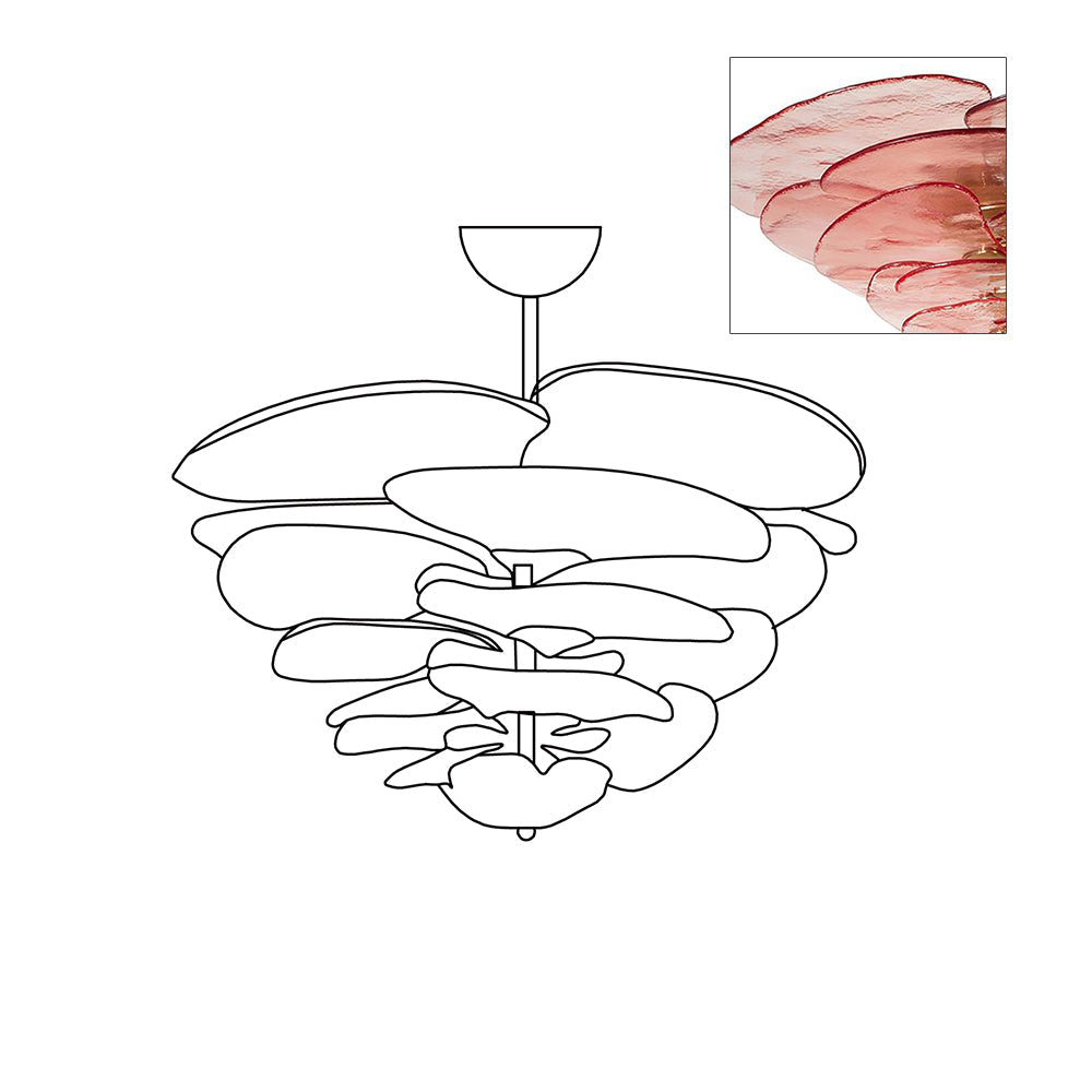Lilypad Glass Chandelier — product view 42