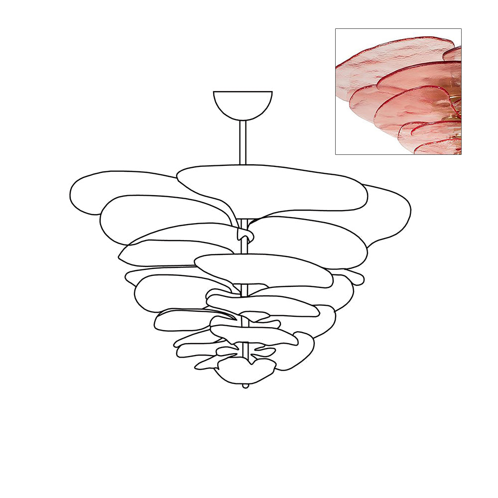 Lilypad Glass Chandelier — product view 43