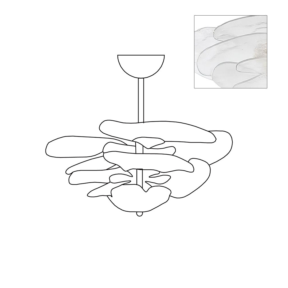 Lilypad Glass Chandelier — product view 44