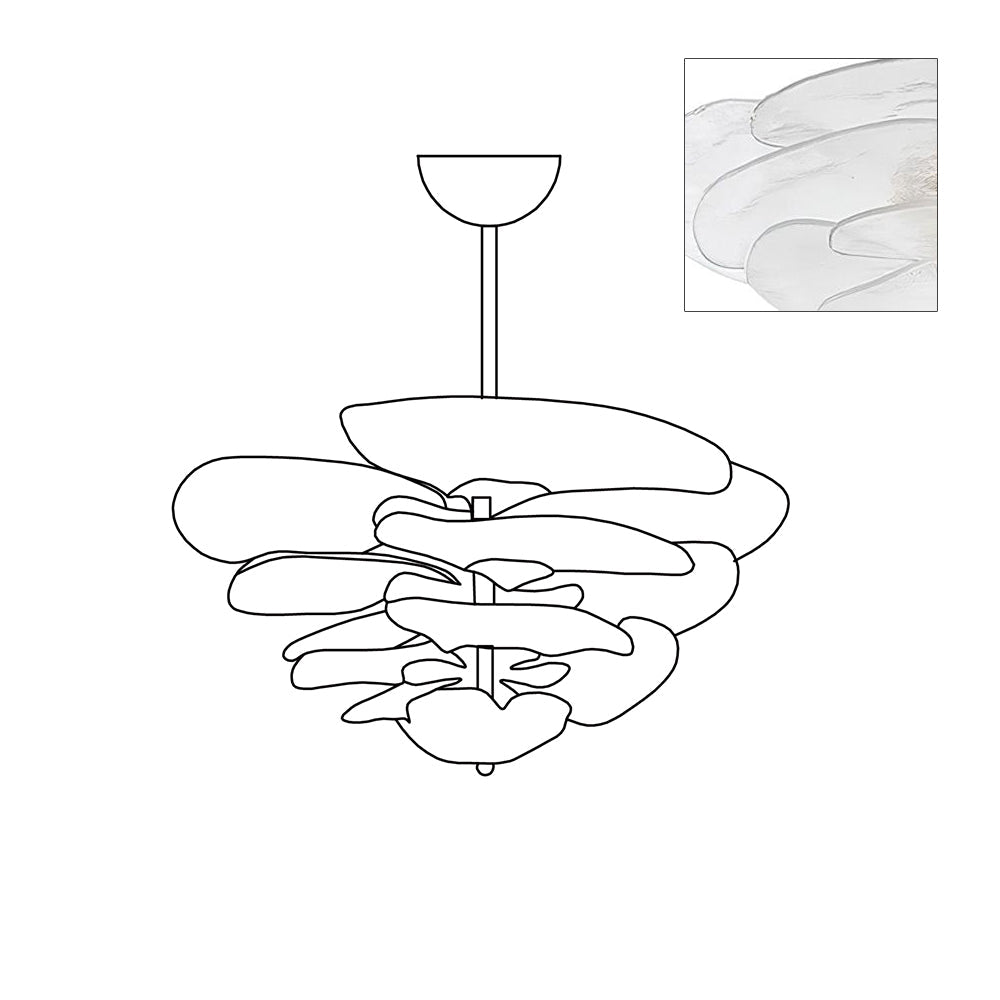 Lilypad Glass Chandelier — product view 45