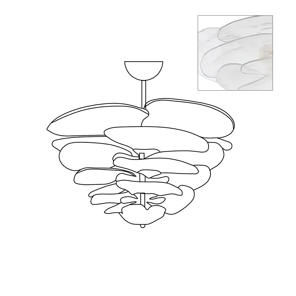 Lilypad Glass Chandelier — product view 46