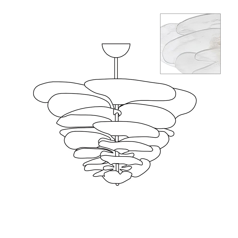 Lilypad Glass Chandelier — product view 47