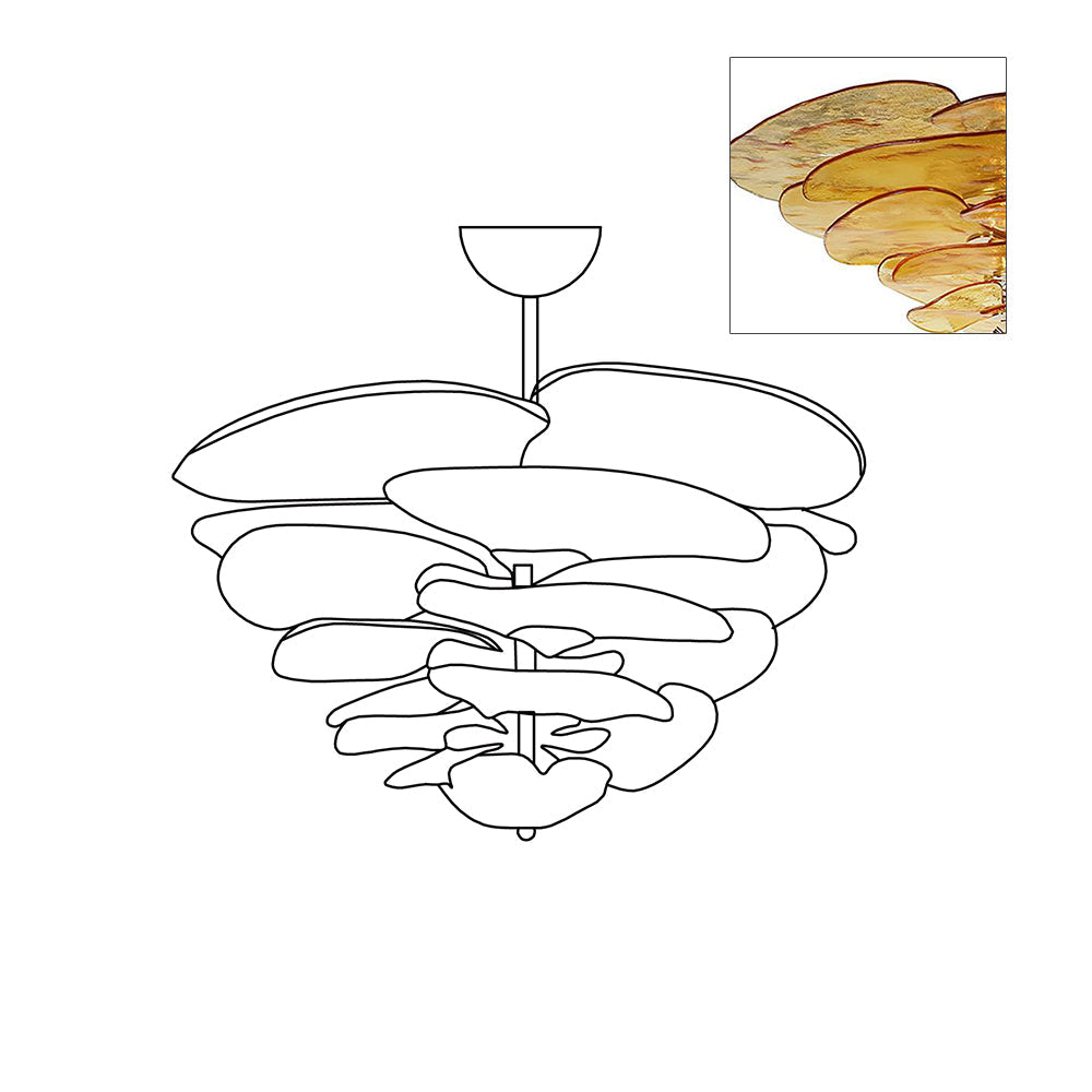 Lilypad Glass Chandelier — product view 50