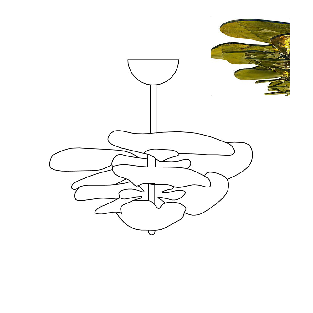 Lilypad Glass Chandelier — product view 52