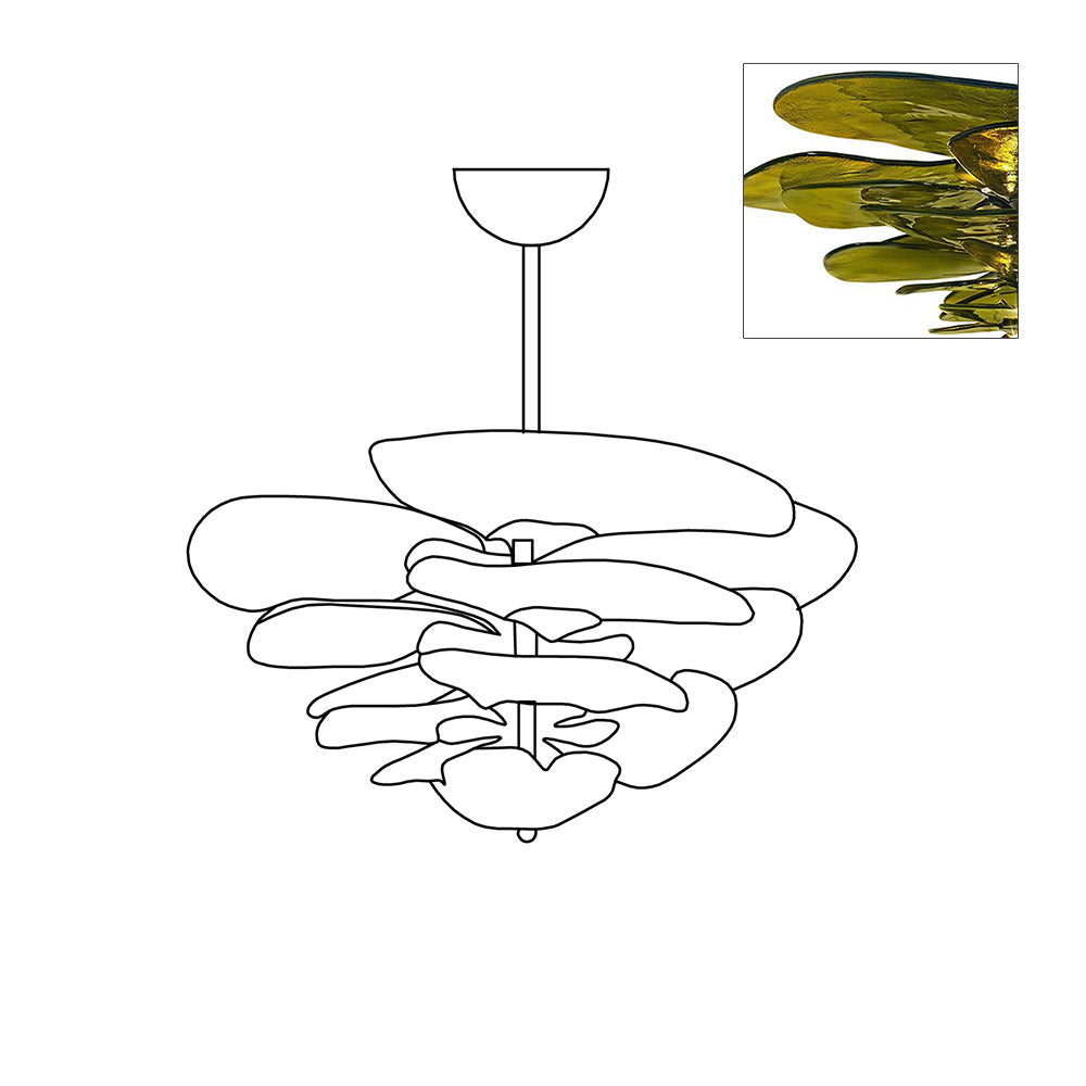 Lilypad Glass Chandelier — product view 53