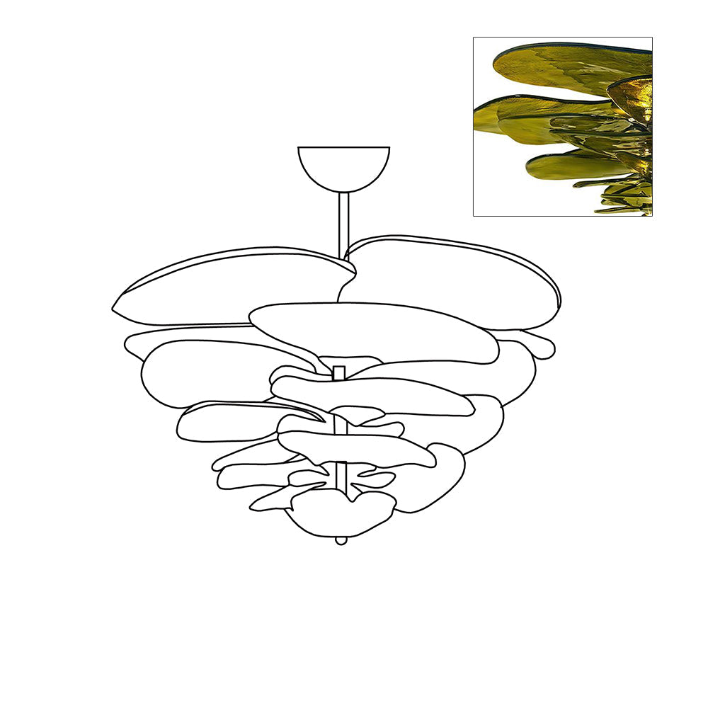 Lilypad Glass Chandelier — product view 54