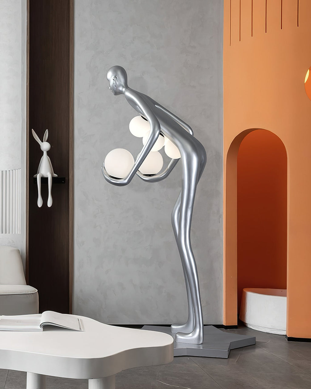 Milly Sculpture Resin Floor Lamp — product view 3