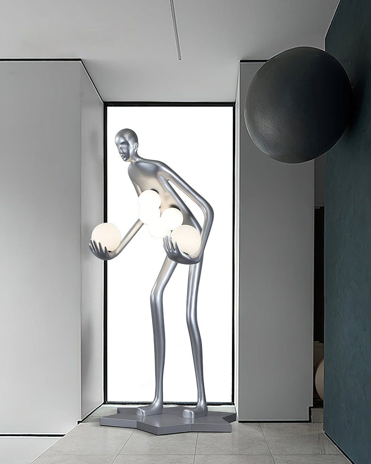 Milly Sculpture Resin Floor Lamp — product view 4