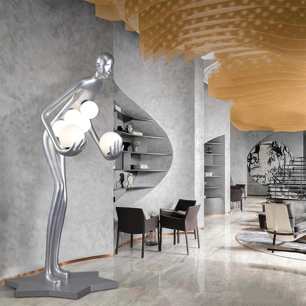 Milly Sculpture Resin Floor Lamp — product view 10
