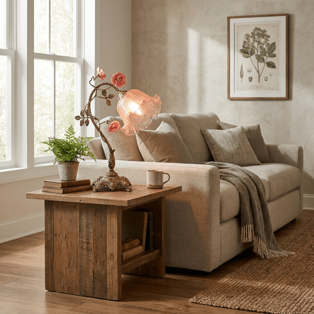 Campanella Vintage Rose Table Lamp – product view 2