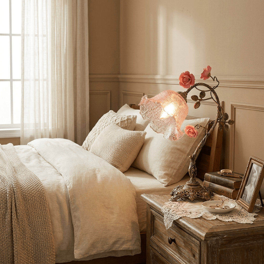 Campanella Vintage Rose Table Lamp – product view 5