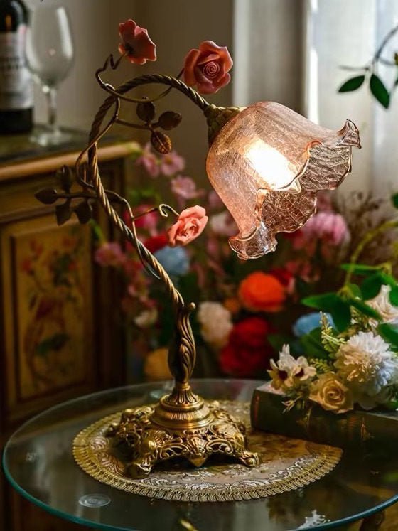 Campanella Vintage Rose Table Lamp – product view 7