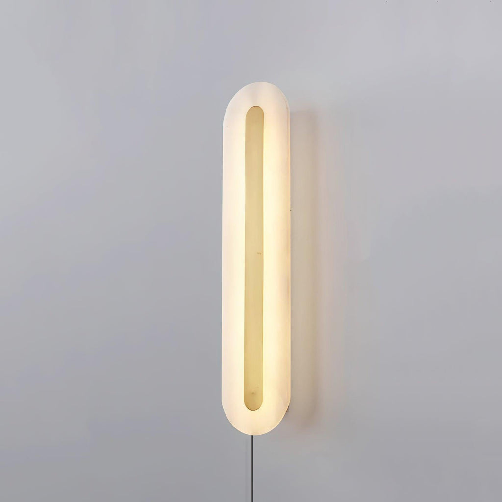 Alabaster Rounded Plug-in Wall Light – product view 7