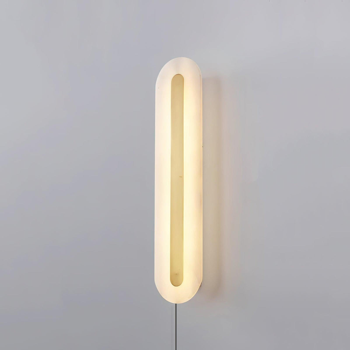 Alabaster Rounded Plug-in Wall Light – product view 7