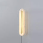 Alabaster Rounded Plug-in Wall Light – product view 9