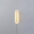 Alabaster Rounded Plug-in Wall Light – product view 10