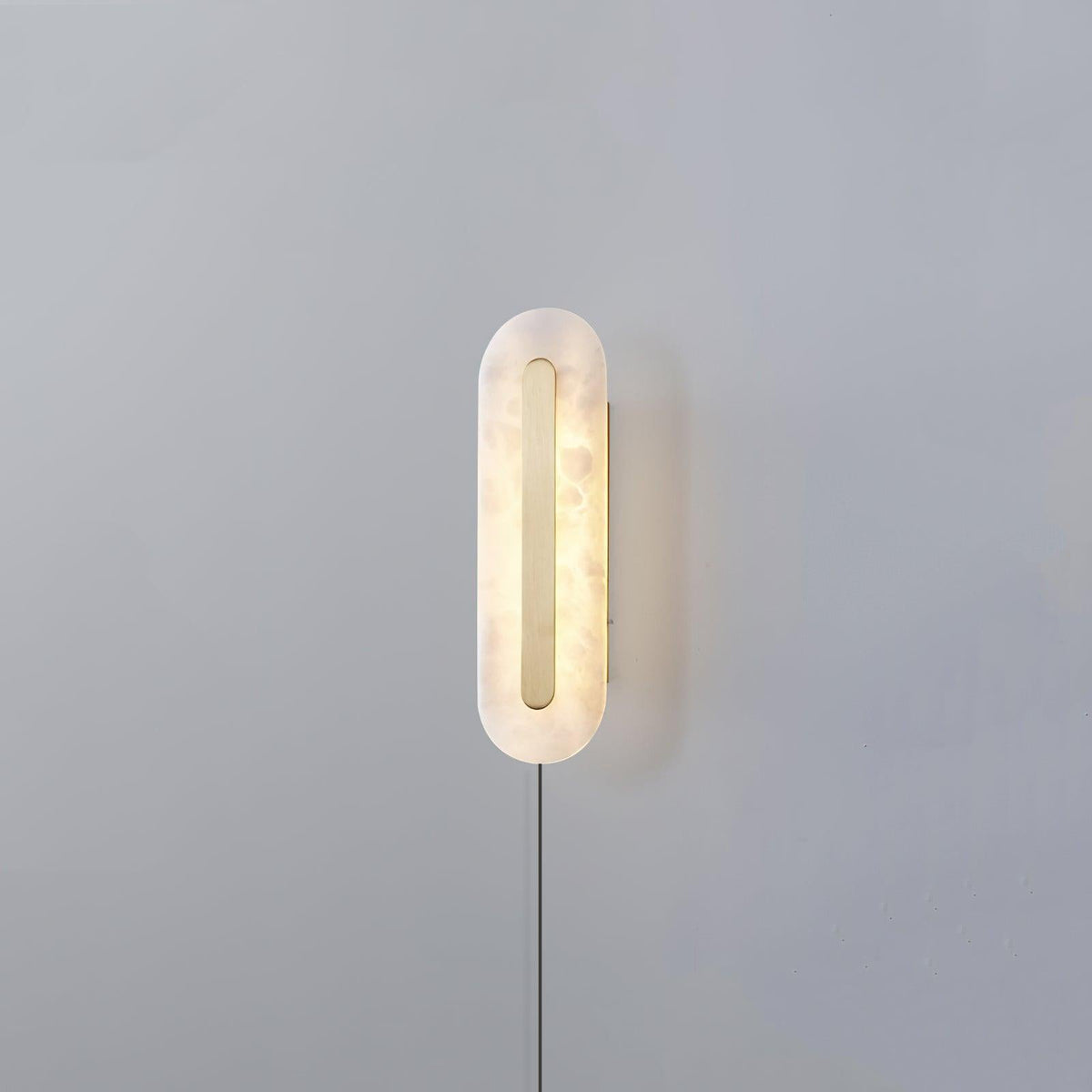 Alabaster Rounded Plug-in Wall Light – product view 10