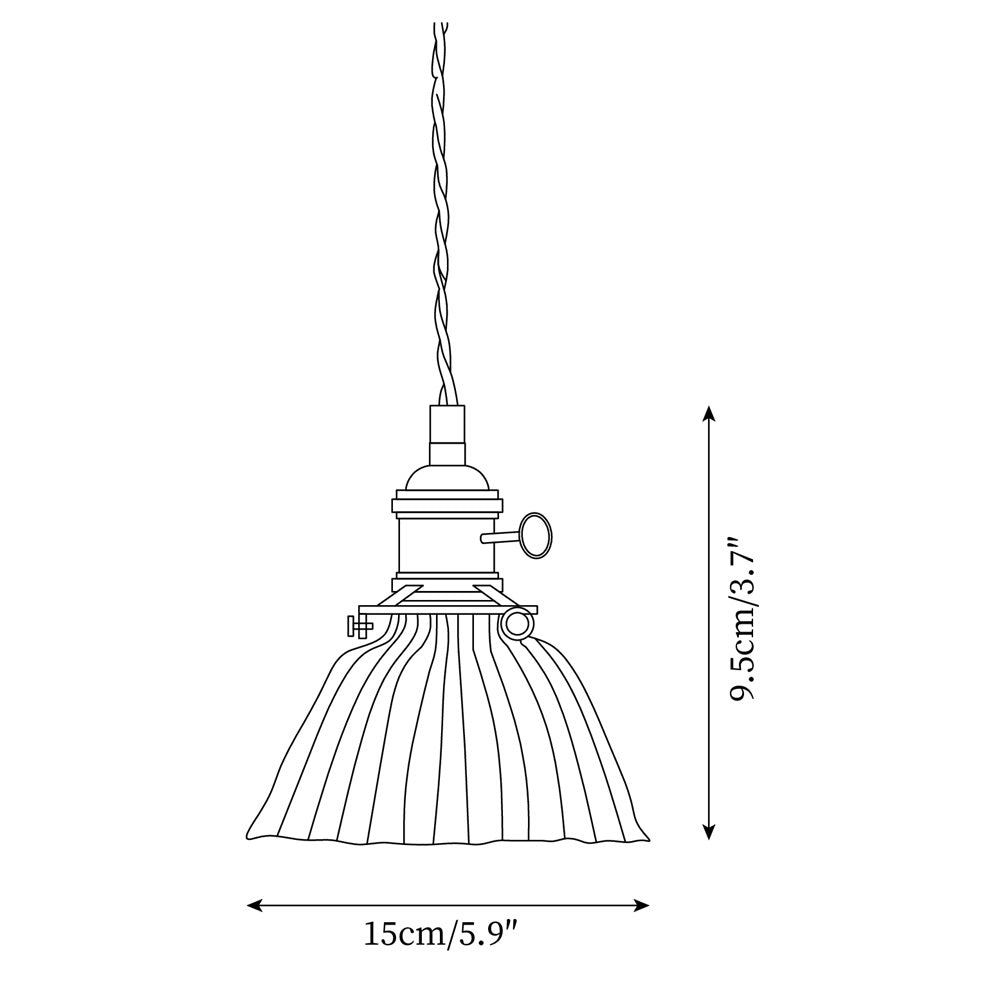 Jasmine Glass Pendant Lamp — product view 5