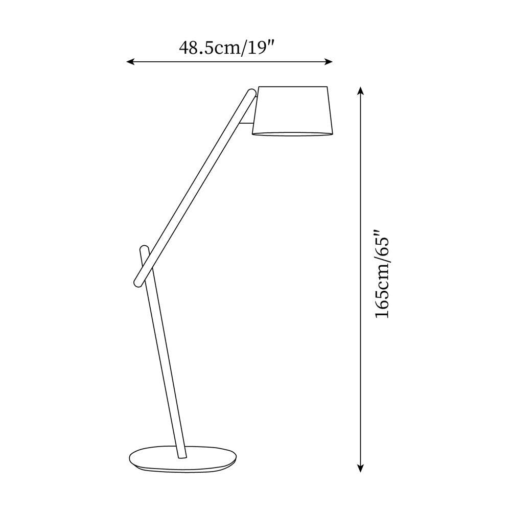 Valeo Wood Floor Lamp — product view 5