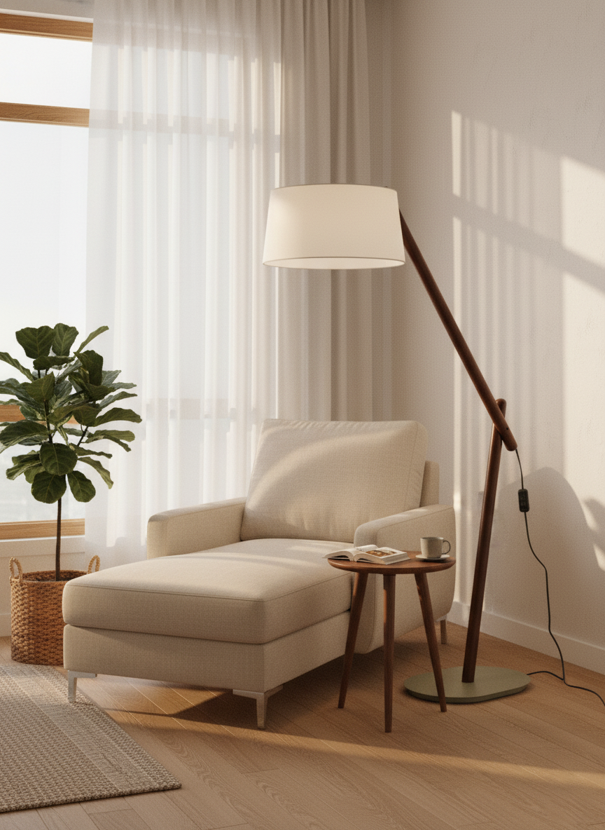 Valeo Wood Floor Lamp — product view 9