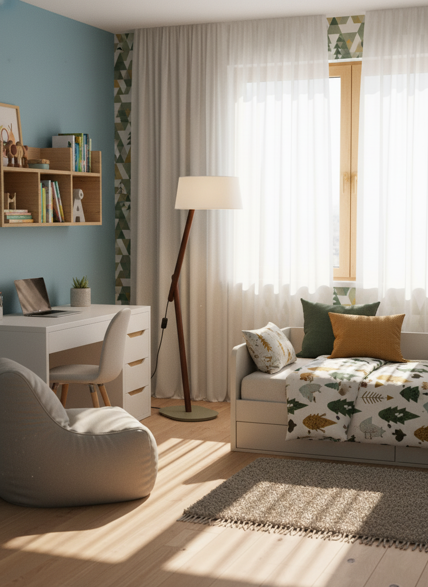 Valeo Wood Floor Lamp — product view 10