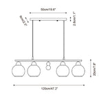 Tala Glass Chandelier — product view 5