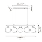 Tala Glass Chandelier — product view 6
