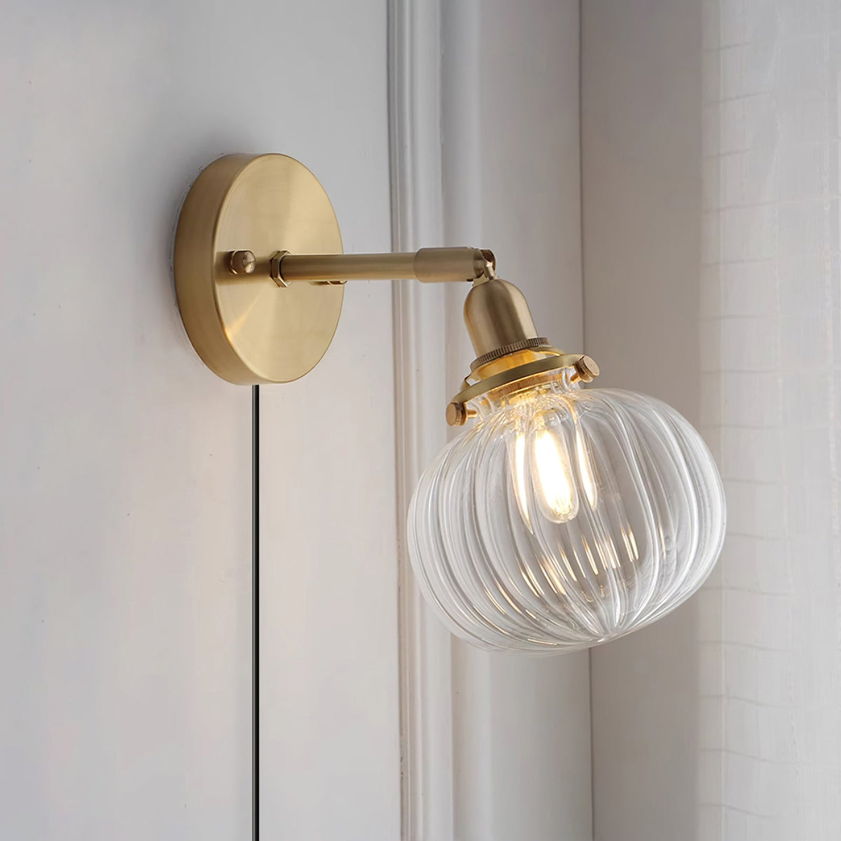 Rodo Glass Plug In Wall Lamp — product view 2