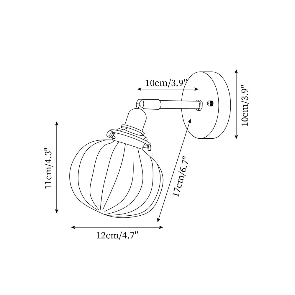 Rodo Glass Plug In Wall Lamp — product view 6