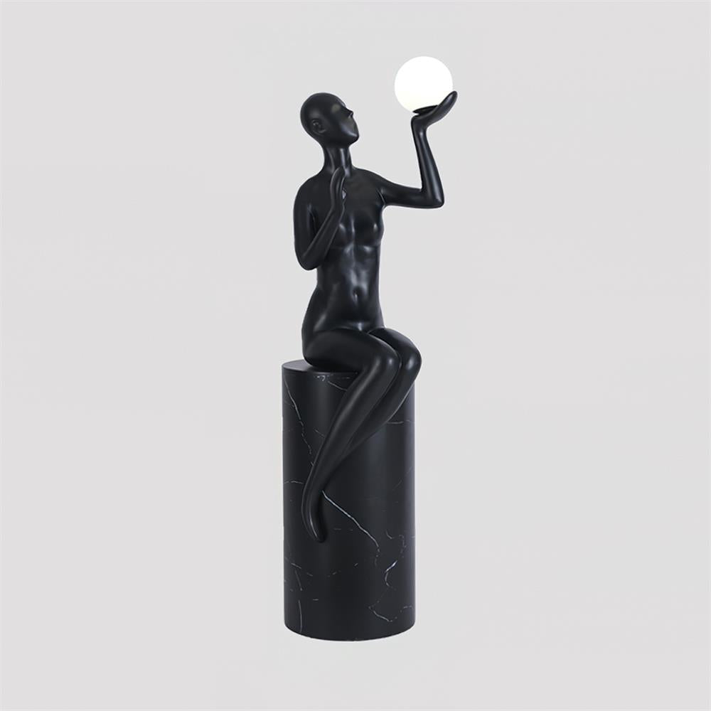 Myron Sculpture Glass Floor Lamp — product view 4