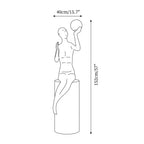Myron Sculpture Glass Floor Lamp — product view 5
