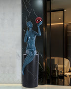 Myron Sculpture Glass Floor Lamp — product view 6