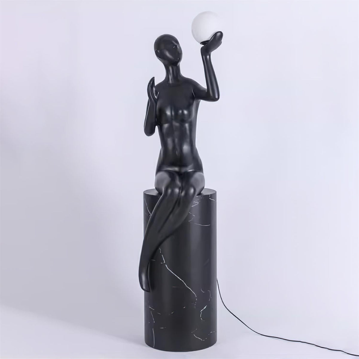 Myron Sculpture Glass Floor Lamp — product view 11