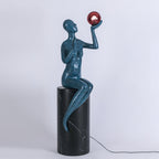 Myron Sculpture Glass Floor Lamp — product view 12
