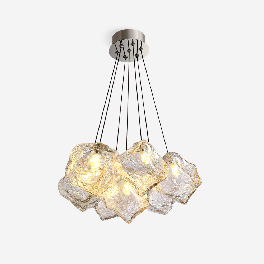 Ice Cubes Glass Chandelier — product view 1