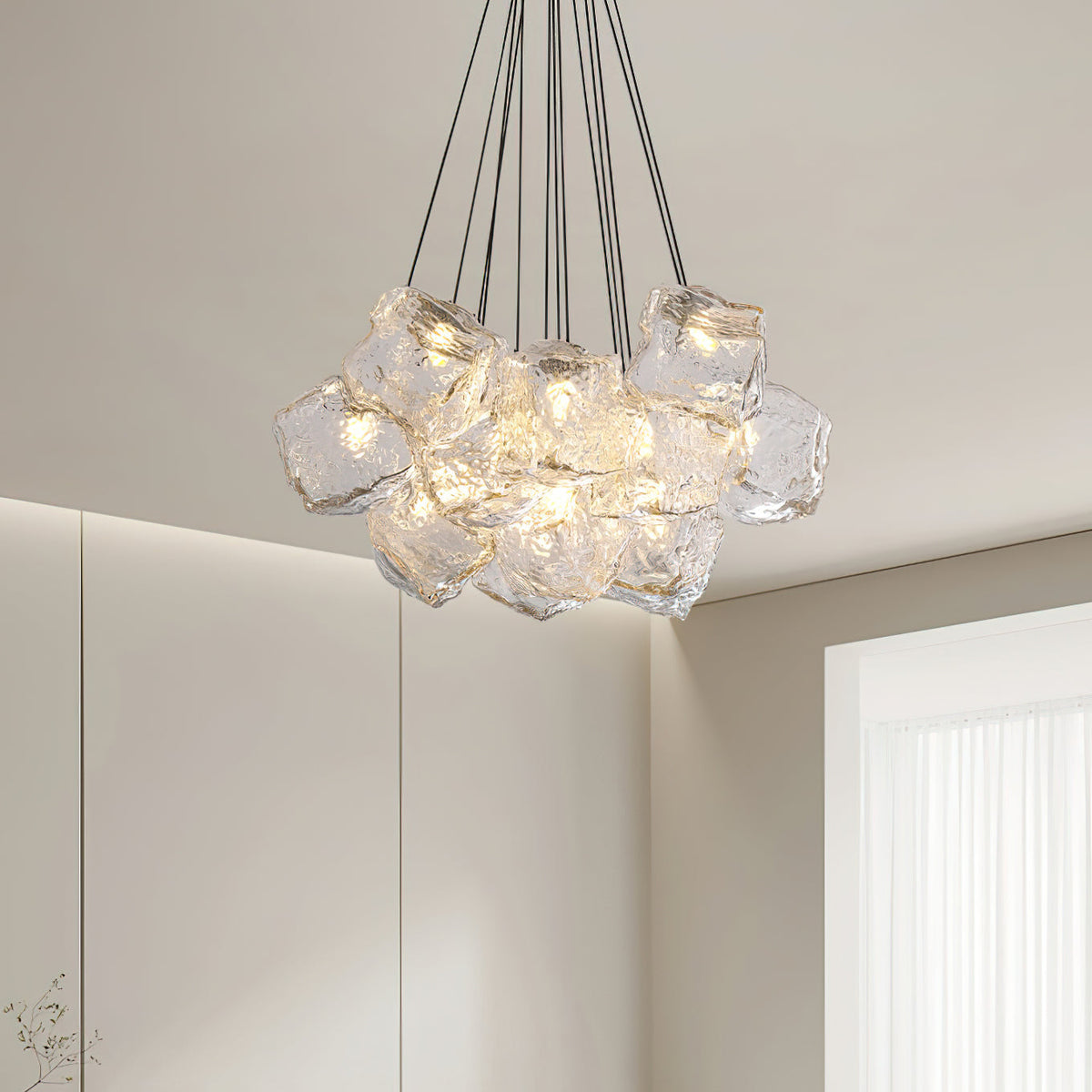 Ice Cubes Glass Chandelier — product view 12