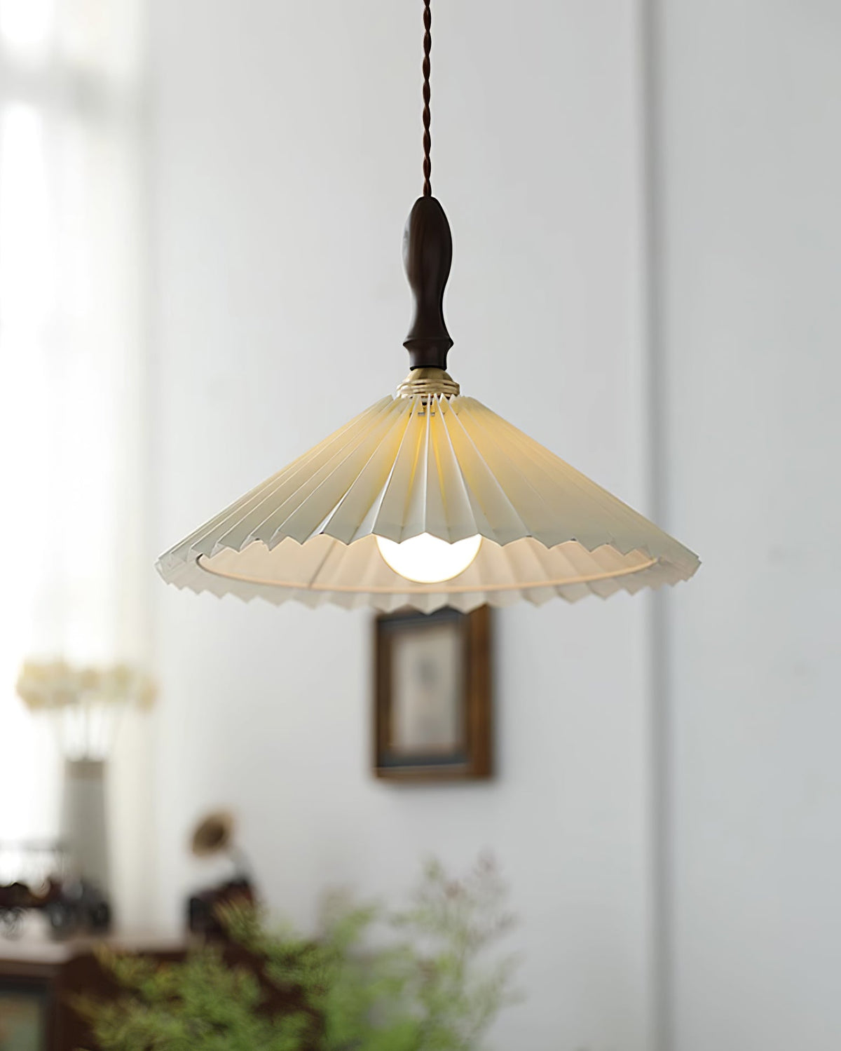 Prairie Pleated Plug In Pendant Lamp — product view 16