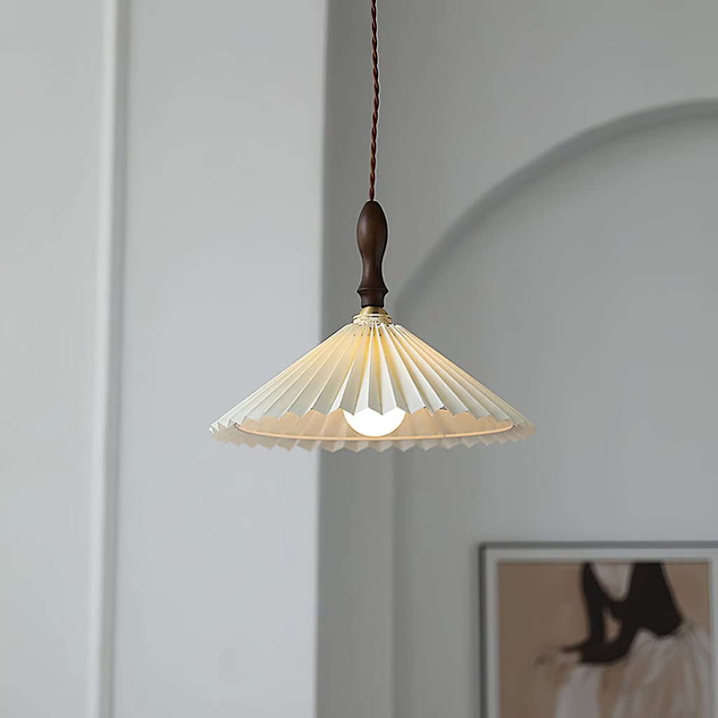 Prairie Pleated Plug In Pendant Lamp — product view 18
