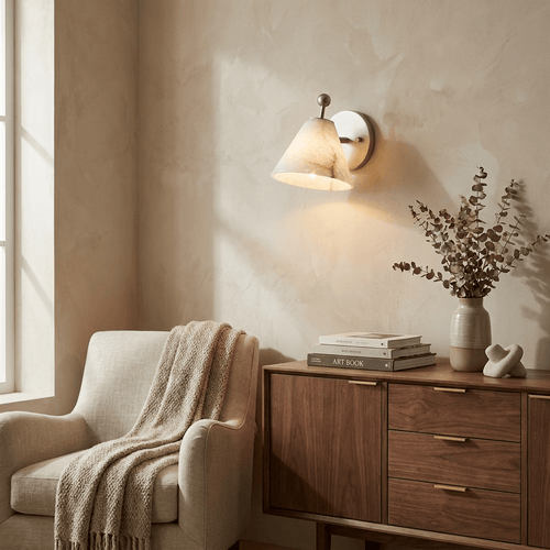 Alabaster Angled Wall Sconce – product view 2