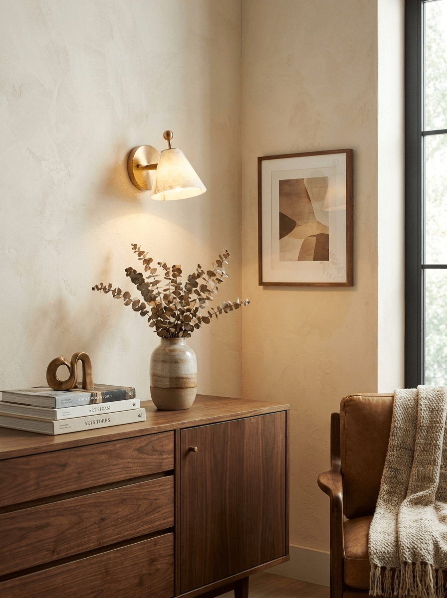 Alabaster Angled Wall Sconce – product view 6