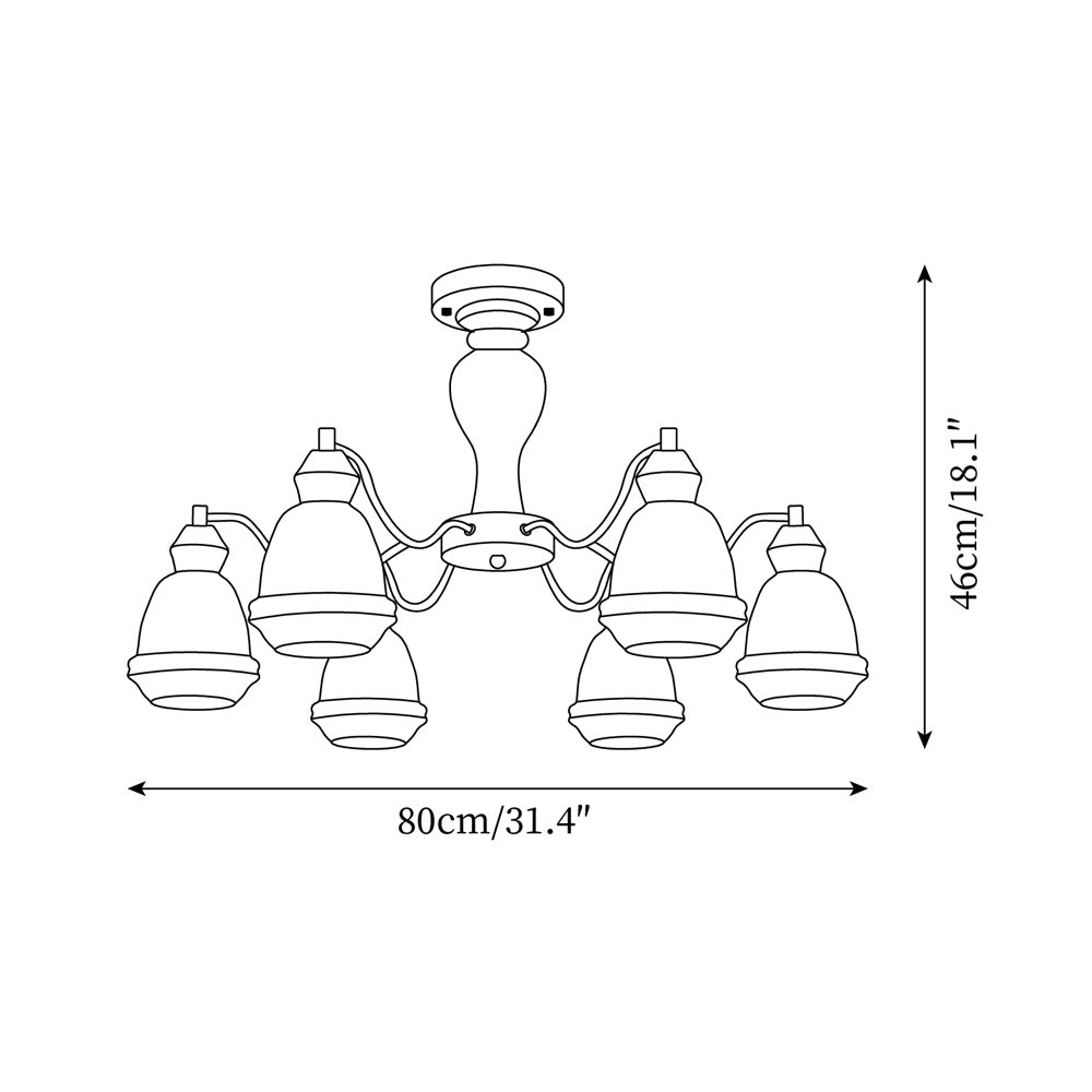 Magiro Glass Chandelier — product view 5