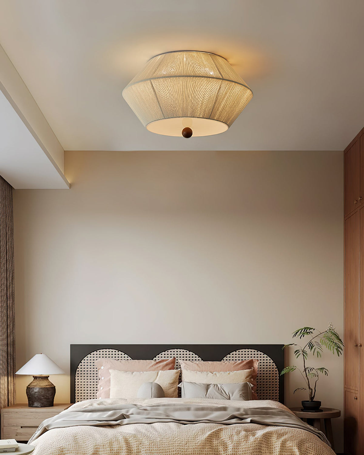 Modern Wood Ceiling Light — product view 3