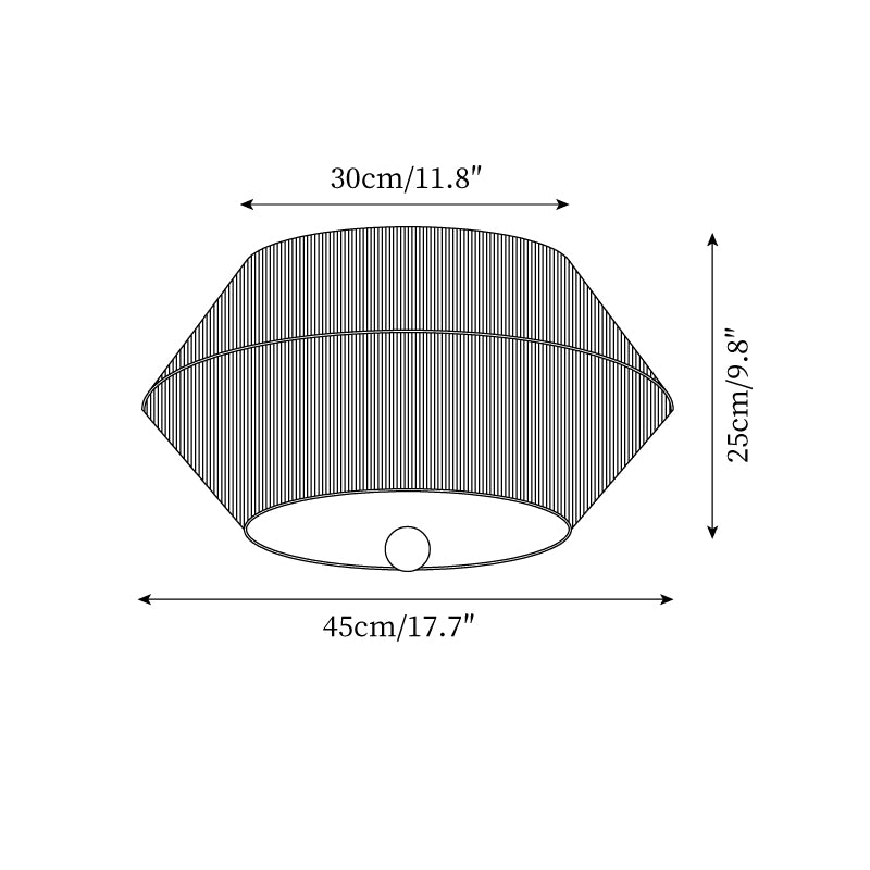 Modern Wood Ceiling Light — product view 5