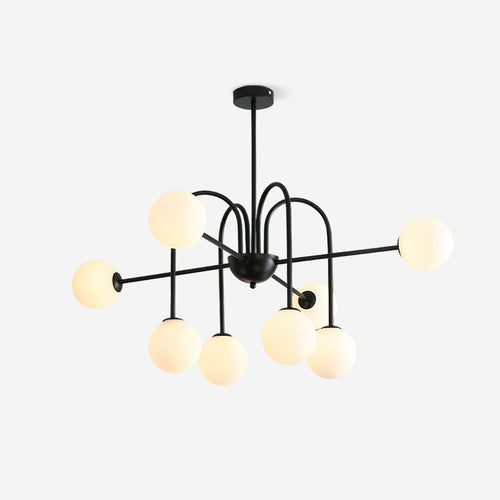 Black Doris Glass Chandelier — product view 1